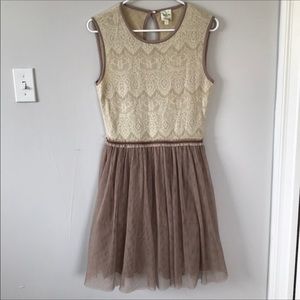 Anthropologie lace and tulle dress